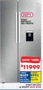 Defy 248LT  Metallic SBS Fridge DFC 343