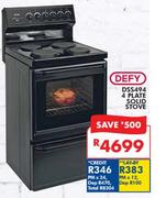 Defy 4 Plate Solid Stove DSS494