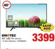 Sinotec 40"LED TV 40F1A11A