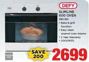 Defy Slimline 600 Oven DBO380