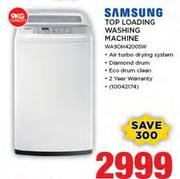 Samsung 9Kg Top Loader Washing Machine WA9OH4200SW