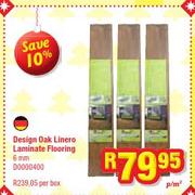 Design Oak Linero Laminate Flooring(6mm)-Per Sqm