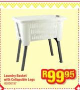 Laundry Basket with Collapsible Legs(H5000197)