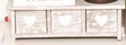 3 Wooden Drawers With Hearts