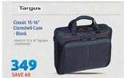 Targus Classic 15-16" Clamshell Case Black