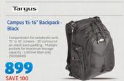 Targus Campus 15-16" Backpack Black