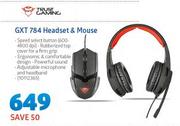 Trust Gaming GXT 784 Headset & Mouse