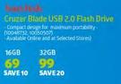 Sandisk Cruzer Blade USB2.0 Flash Drive 16GB