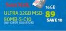 Sandisk Ultra 16GB MSD-80MB-S0C10