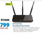 D-Link WiFi AC750 Dual Band Fibre Router