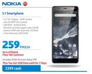 Nokia 5.1 Smartphone - On A uChoose Flexi 165 Contracts