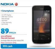 Nokia 1 Smartphone - On A u Choose Flexi 60 Contracts