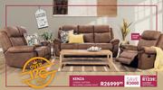 Kenza 3 Piece 3 Action Reclining Lounge Suite