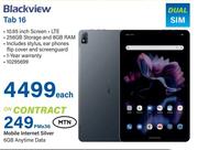 Blackview Tab 16-On Mobile Internet Silver 6GB Anytime Data