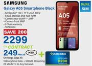 Samsung Galaxy A05 Smartphone Black