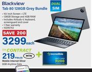 Blackview Tab 80 128GB Grey Bundle-Each