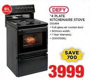 Defy 4 Plate Kitchenaire Stove DSS494