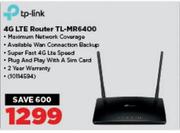TP-Link 4G LTE Router TL-MR6400
