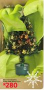 Decorated Optic Tree With Stars-80cm