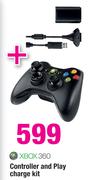 Xbox 360 Controller And Play Charge Kit