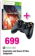 Xbox 360 Controller And Gears Of War Judgment