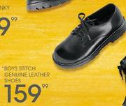 Boys Stitch Genuine Leather Shoes