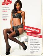 Wonder Bra Black Lace Push Up Bra