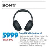 Sony MK3 Noise Cancel