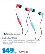 Skullcandy Jib In Ear W Mic-Each