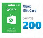 Xbox Gift Card 200