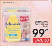 Johnsons Baby Wipes-288's