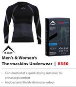K-Way Men's & Women's Thermaskins Underwear