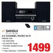 Sansui 2.0 Channel Micro Hi-Fi Finesse CDB