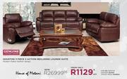 Houston 3 Piece 3 Action Reclining Lounge Suite