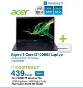 Acer Aspire 3 Core i 1005G1 Laptop-On A 10GB LTE Wireless Plan