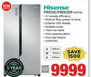 Hisense 516Ltr Fridge/Freezer H670SS