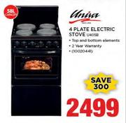Univa 4 Plate Electric Stove