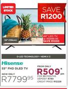 Hisense 55" FHD DLED TV