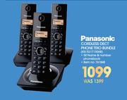Panasonic Cordless Dect Phone Trio Bundle KX-1G1713SAB