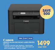 Canon I-Sensys All In One Mono Laser Printer MF113W