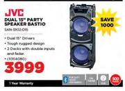 JVC Dual 15" Party Speaker Bastio SAN-3902-D15