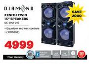 Diamond 15" Zenith Twin Speakers DE-3901-D15