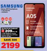 Samsung Galaxy A05 Smartphone-On Red 650MB