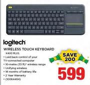 Logitech Wireless Touch Keyboard K400 Plus