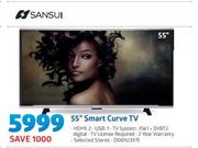 Sansui 55” Smart Curve TV