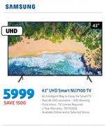 Samsung 43" UHD Smart NU7100 TV