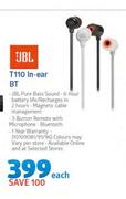 JBL T110 In-Ear BT-Each
