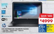 HP 250 Notebook Celeron N3550