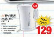 Sansui 1.7Ltr Cordless Kettle SSK03