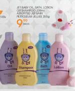 Jet Baby Oil,Bath,Lotion Or Shampoo-200ml Assorted Jet Baby Petroleum Jellies-250g Each